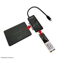 Adapter USB-C na 2.5" SATA HDD/SSD i M.2 NVMe